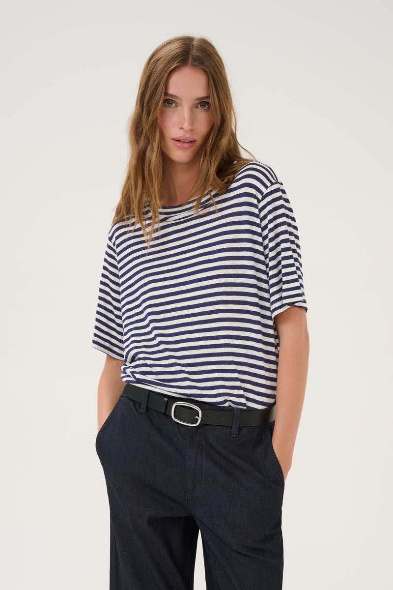 Lisa striped T-Shirt dark blue