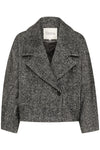 Maggie short Jacket black/off white