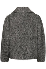 Maggie short Jacket black/off white