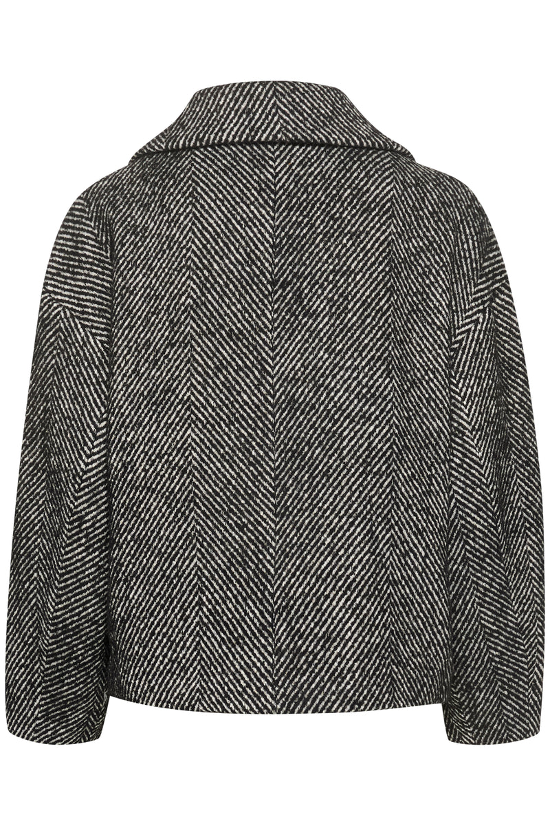 Maggie short Jacket black/off white