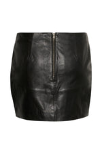 Akela Leather Skirt black