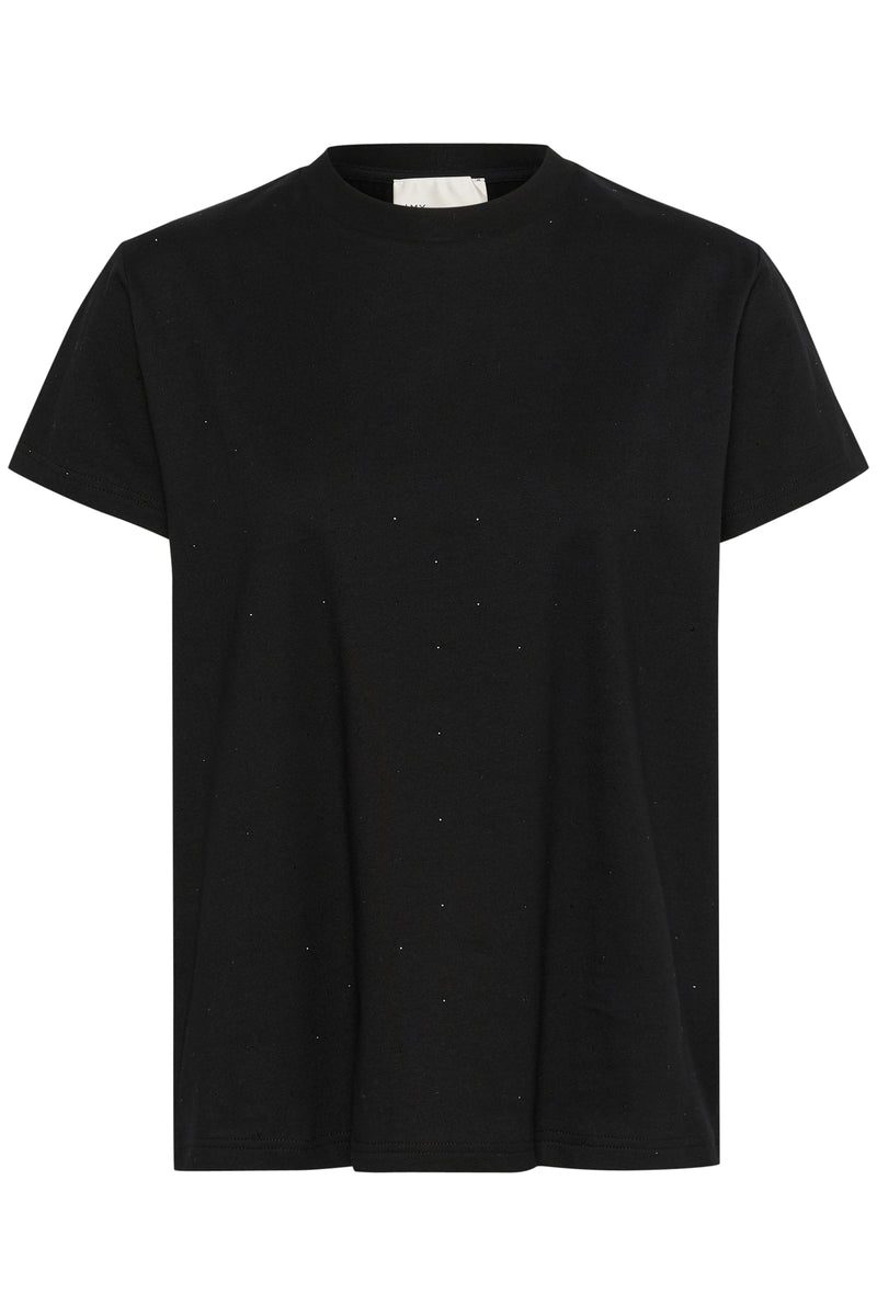 Hanne rhinestone T-Shirt black