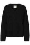 Huxi V-Neck Pullover black