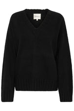 Huxi V-Neck Pullover black