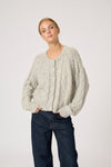 Vera Cardigan snow white glitter