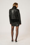 Akela Leather Short Blazer