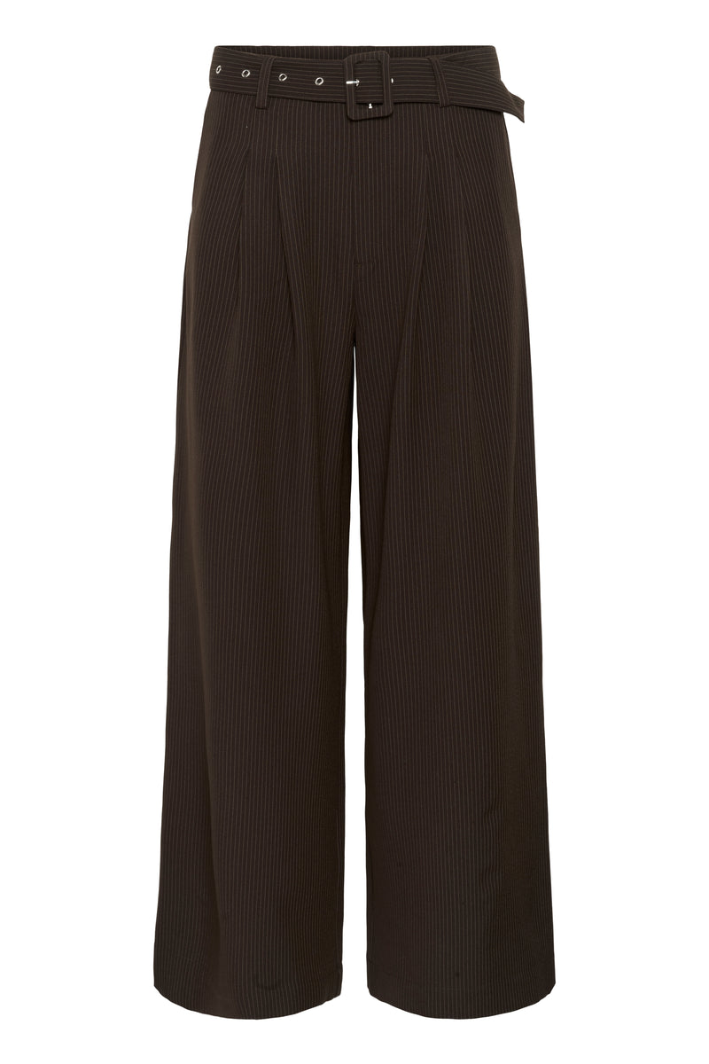 Vitta high wide Pant espresso