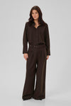 Vitta high wide Pant espresso