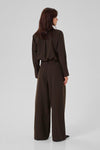 Vitta high wide Pant espresso