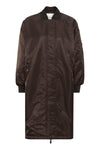Helga reversable long Jacket espresso