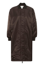 Helga reversable long Jacket espresso
