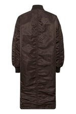 Helga reversable long Jacket espresso