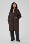 Helga reversable long Jacket espresso
