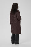 Helga reversable long Jacket espresso