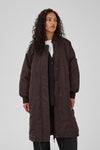 Helga reversable long Jacket espresso