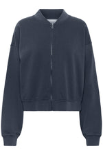 Meta short Sweat Jacket dark grey