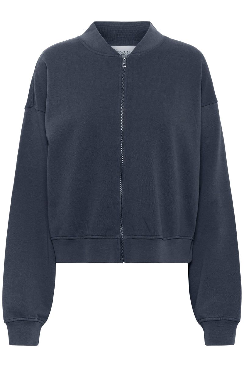 Meta short Sweat Jacket dark grey