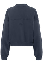 Meta short Sweat Jacket dark grey