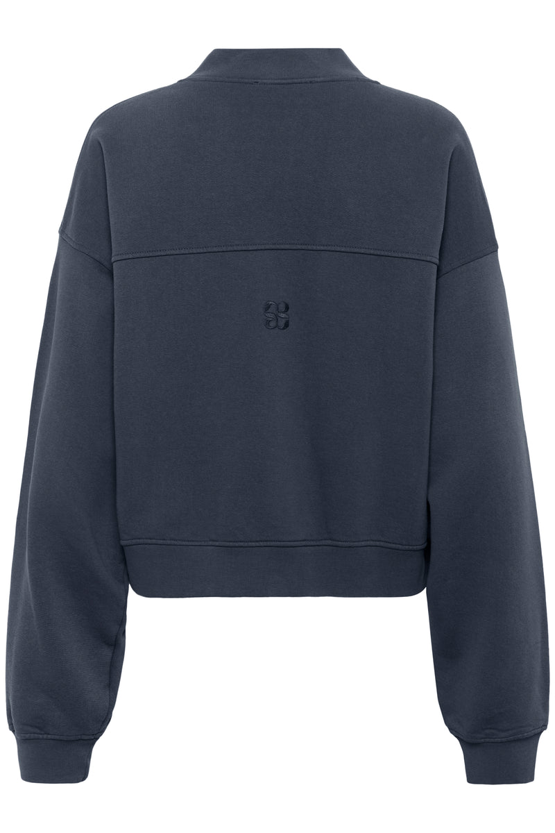 Meta short Sweat Jacket dark grey