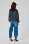 Meta short Sweat Jacket dark grey
