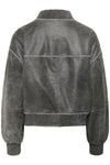 Matty Leather Bomberjacket medium grey