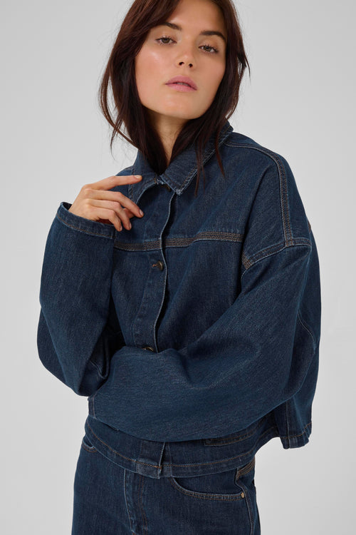 Malle deco Denim Jacket dark blue