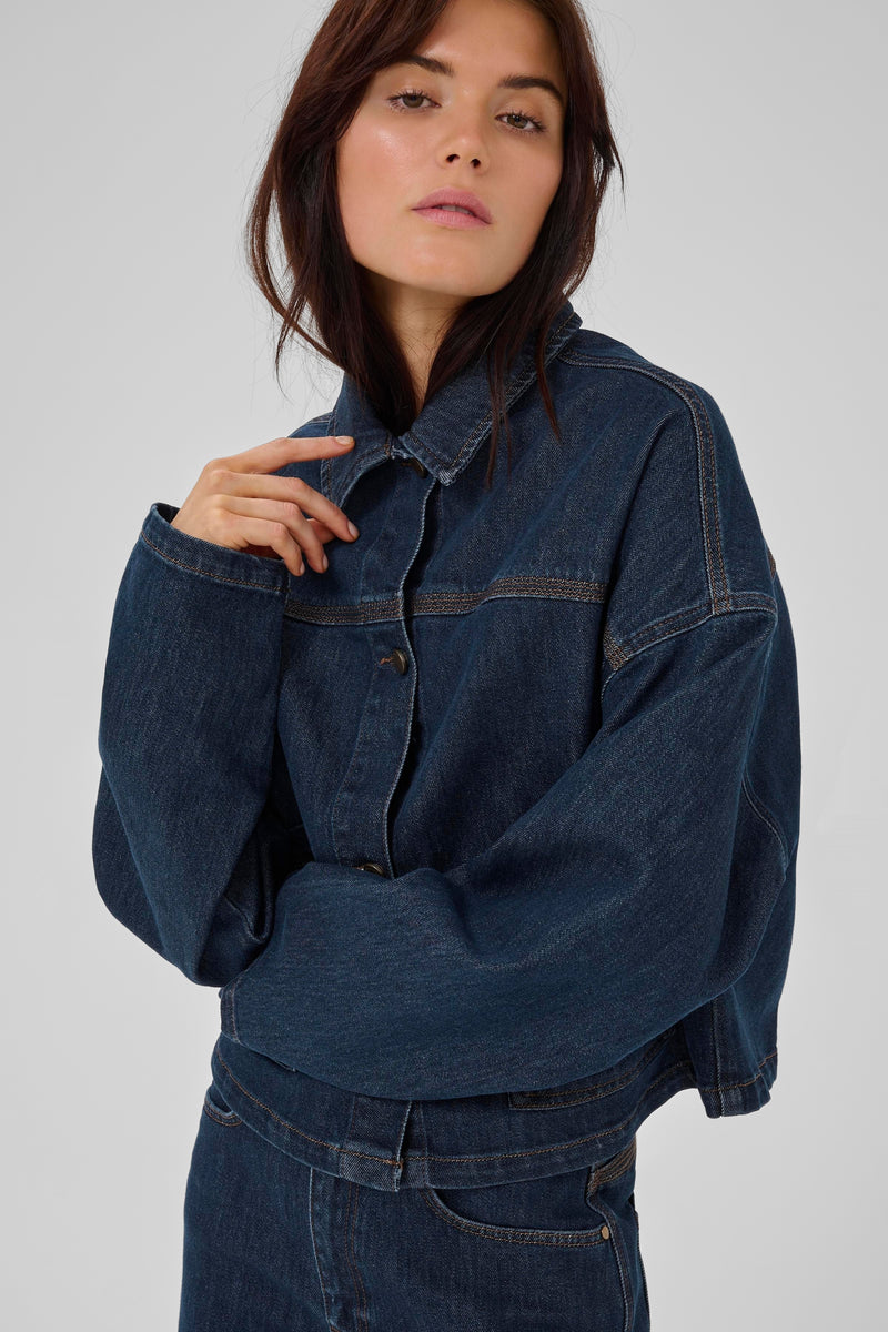 Malle deco Denim Jacket dark blue