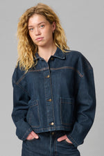 Malle deco Denim Jacket dark blue