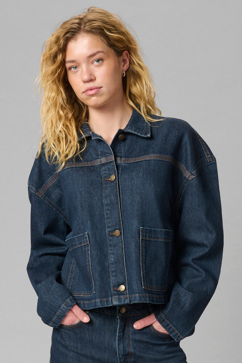 Malle deco Denim Jacket dark blue
