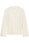 Huxi V-Neck Pullover Snow White