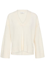 Huxi V-Neck Pullover Snow White