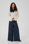 Huxi V-Neck Pullover Snow White