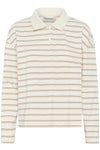 Anna Poloshirt snow white stripe