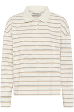 Anna Poloshirt snow white stripe