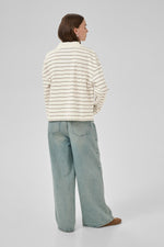 Anna Poloshirt snow white stripe