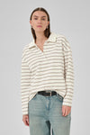 Anna Poloshirt snow white stripe