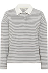 Klara Poloshirt peal blue striped