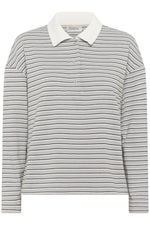 Klara Poloshirt peal blue striped