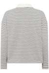 Klara Poloshirt peal blue striped