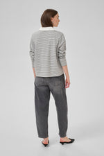 Klara Poloshirt peal blue striped