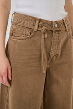 Karo mid x-wide Denim tobacco