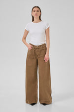 Karo mid x-wide Denim tobacco