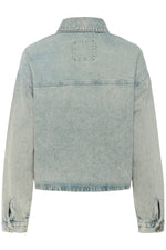 Malea boxy Jacket light blue dirty wash