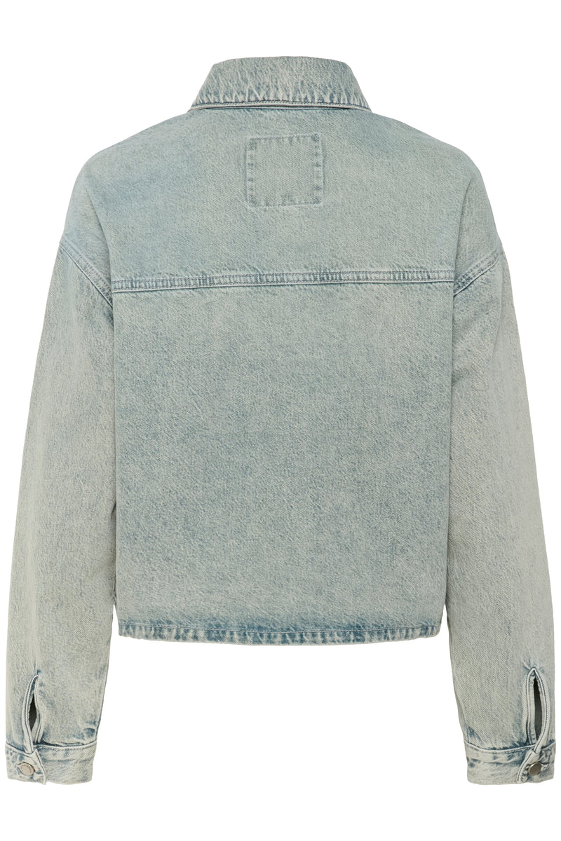 Malea boxy Jacket light blue dirty wash