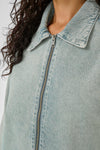 Malea boxy Jacket light blue dirty wash