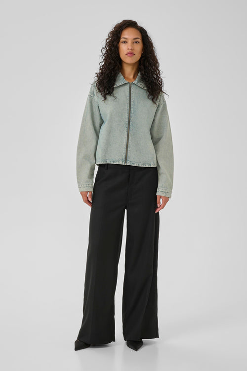Malea boxy Jacket light blue dirty wash