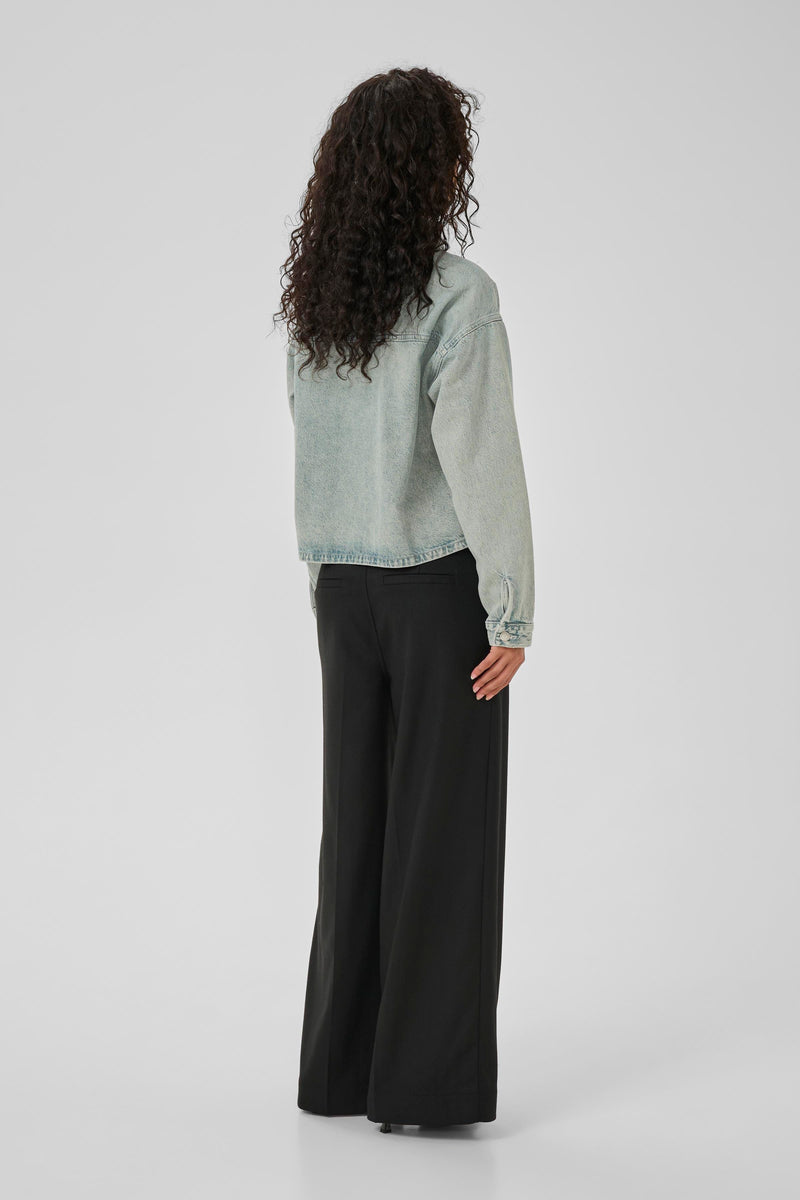 Malea boxy Jacket light blue dirty wash