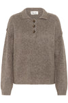Paloma Polo Pullover brown melange