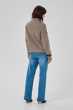 Paloma Polo Pullover brown melange