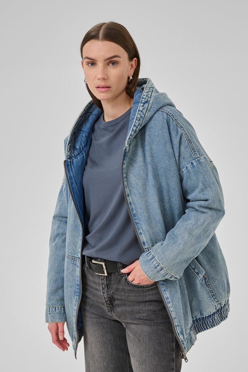 Ozzie Jacket medium blue random wash
